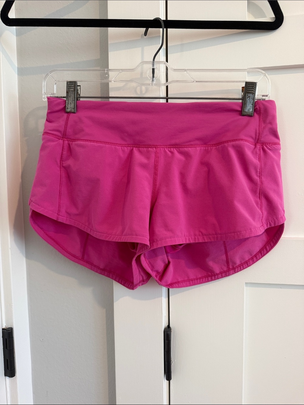 lululemon athletica Women's Hot Pink Speed Up low-rise Athletic Shorts